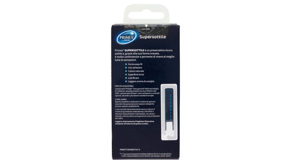 Primex, Supersottile profilattici