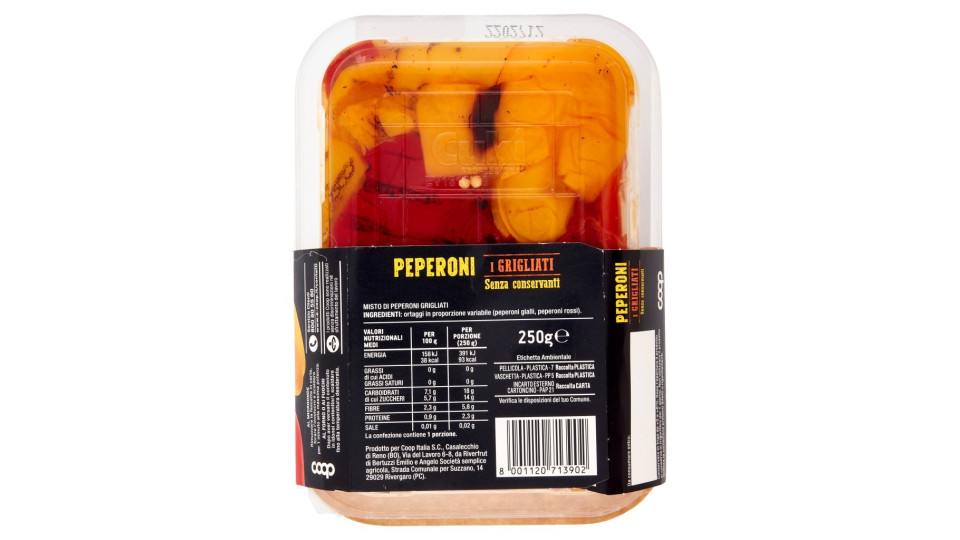 Cottin tavola peperoni grigliati