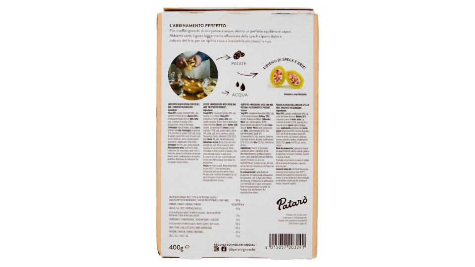 Il Pastaio, Gnocchi ripieni speck e brie