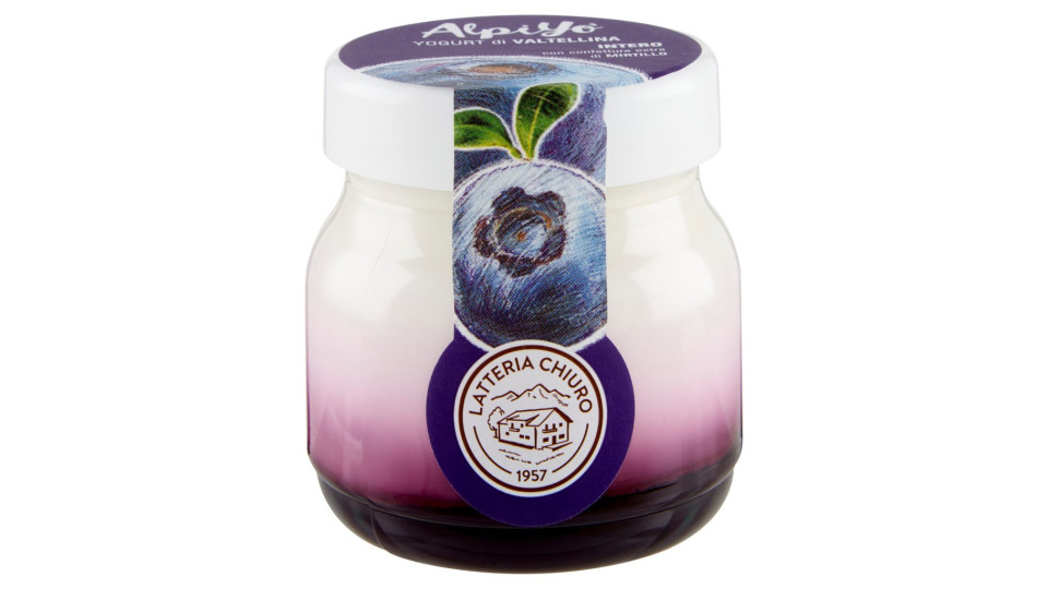 Alpiyò Valtellina, yogurt con confettura extra di frutti di bosco