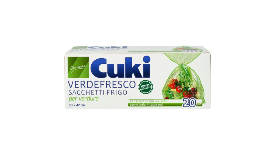 Cuki, Verdefresco sacchetti frigo per verdure