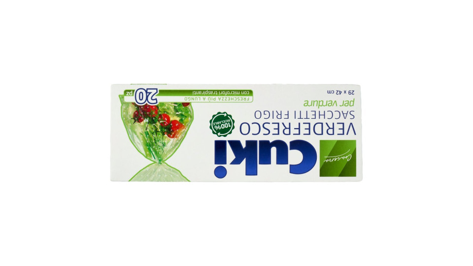 Cuki, Verdefresco sacchetti frigo per verdure