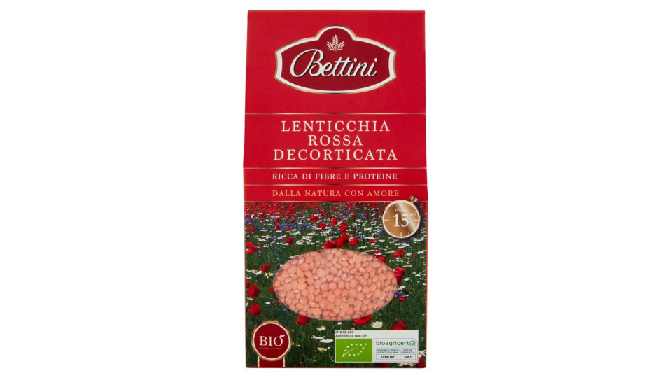 Bio Lenticchia Rossa Decorticata