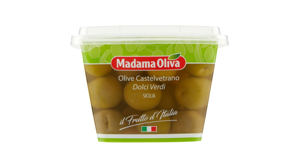 Frutto d'Italia Olive D.O.P. Nocellara del Belice Olive Dolci Nere
