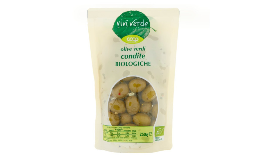 Olive Verdi Condite Biologiche