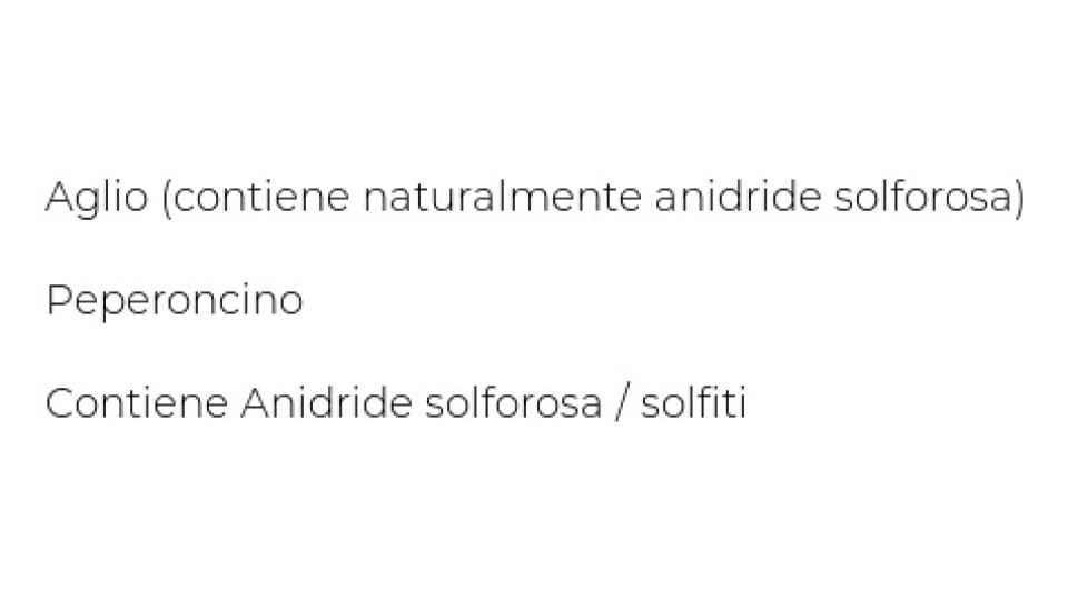 Cannamela Selezione di sapori aglio e peperoncino