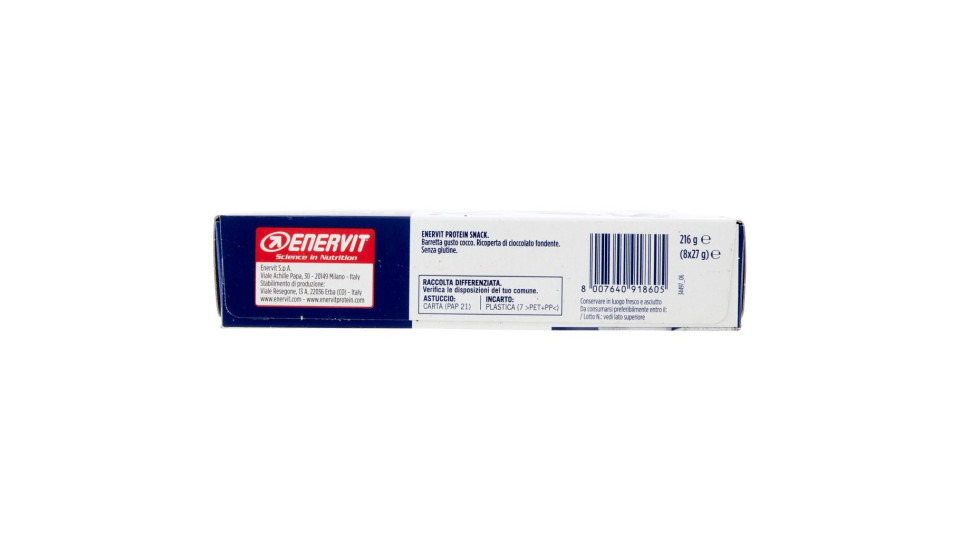 Enervit, Protein 8 snack cocco e cioccolato fondente