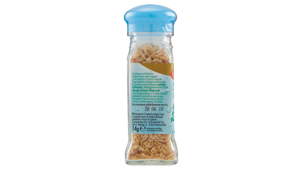 Cannamela, scalogno liofilizzato