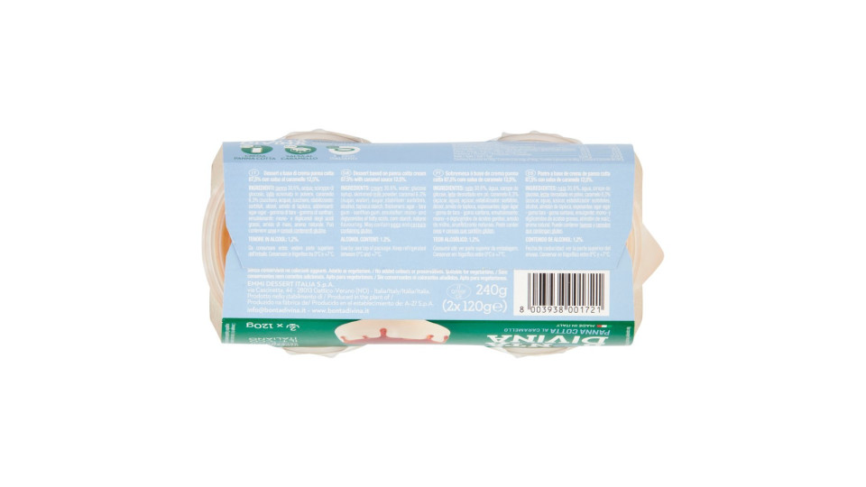 Bontà Divina, panna Cotta al caramello