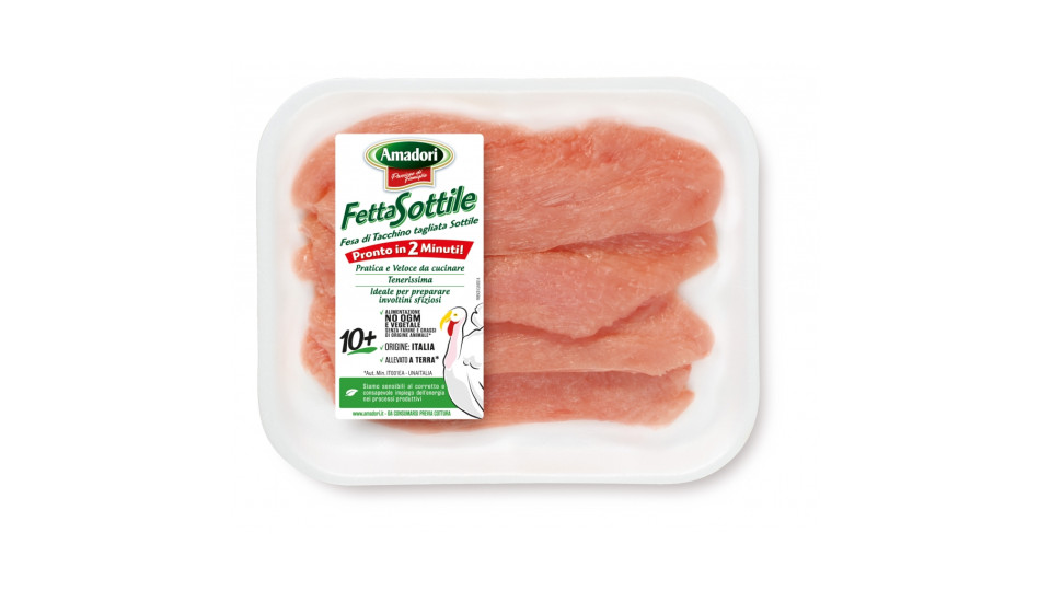 Tacchino Fesa Fette Sottile senza Uso di Antibiotici 