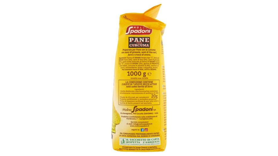 Preparato per Pane con la Curcuma 