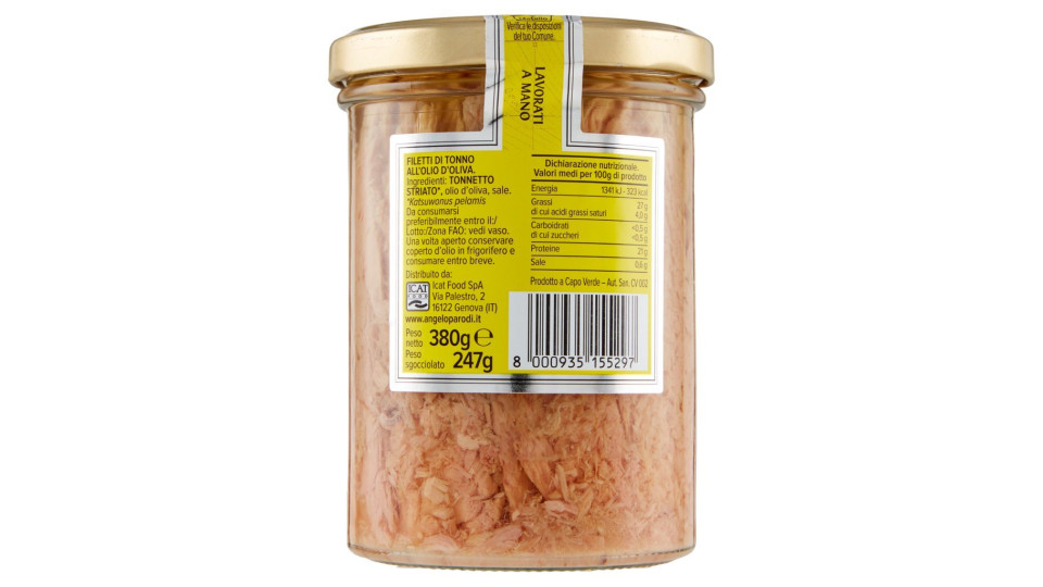 Angelo Parodi, filetti di tonno in olio d'oliva