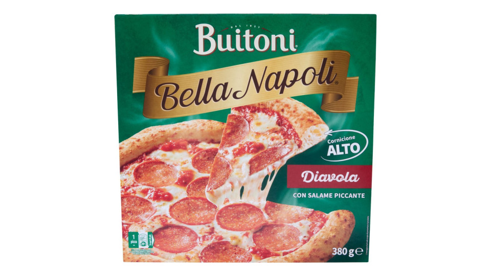 BUITONI BELLA NAPOLI POMODORINI E OLIVE Pizza surgelata 365g (1 pizza)