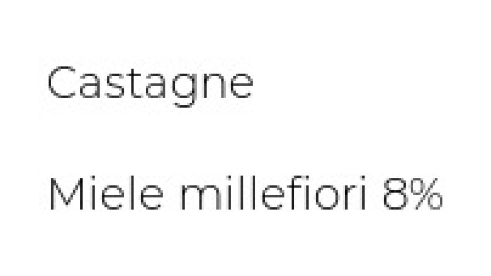 noberasco Viva la castagna