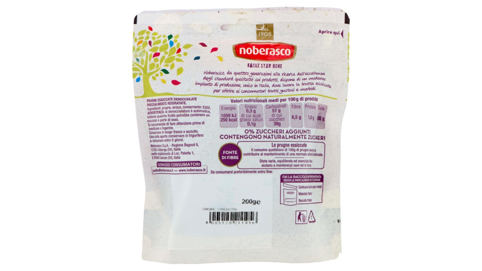 noberasco Viva la prugna Denocciolate
