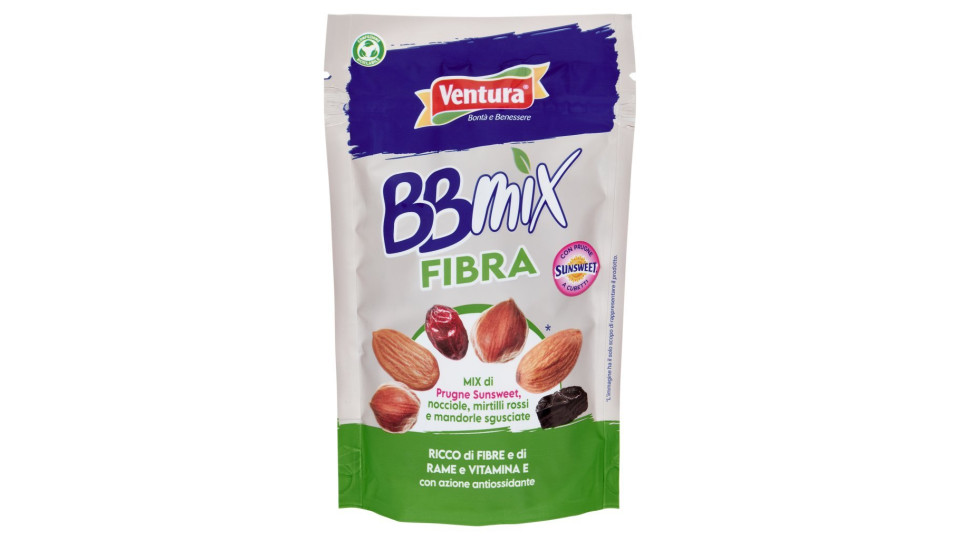 Ventura BBMix Fibra Mix di Mandorle, Nocciole, Prugne, Cranberry