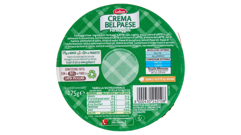 Galbani Crema Bel Paese Formaggini