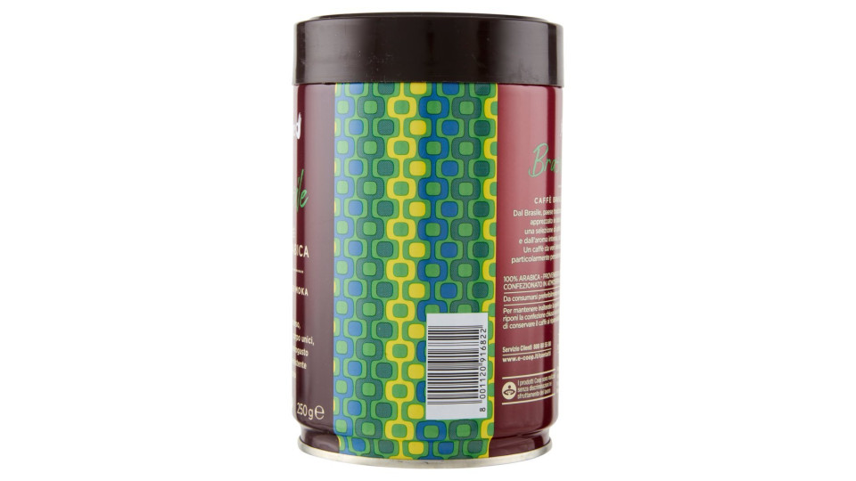 Brasile Caffè 100% Arabica Macinato Per Moka