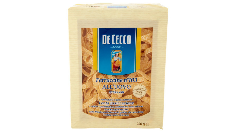 De Cecco Fettuccine all'uovo n°103