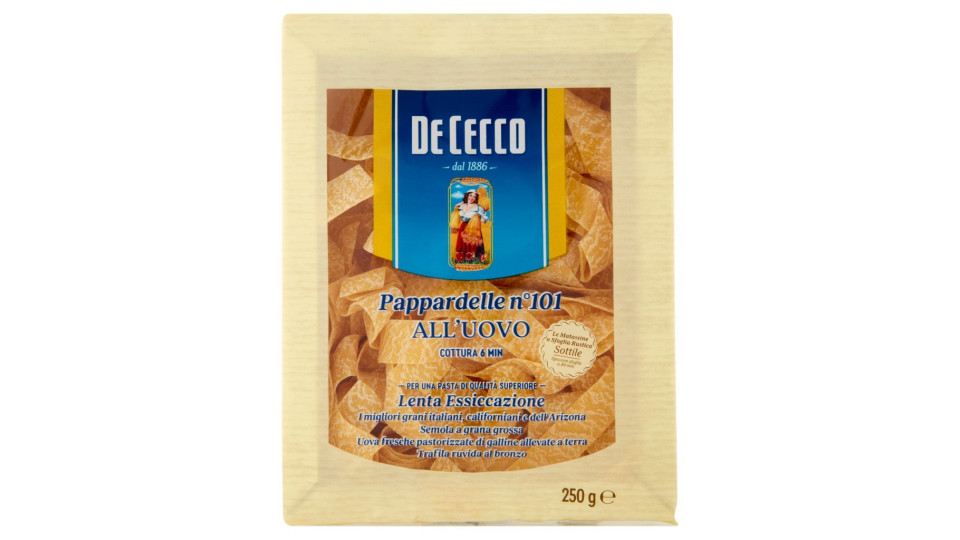 De Cecco Pappardelle n° 101 all'Uovo