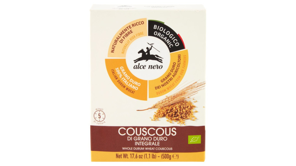 alce nero Couscous di Grano Duro Integrale