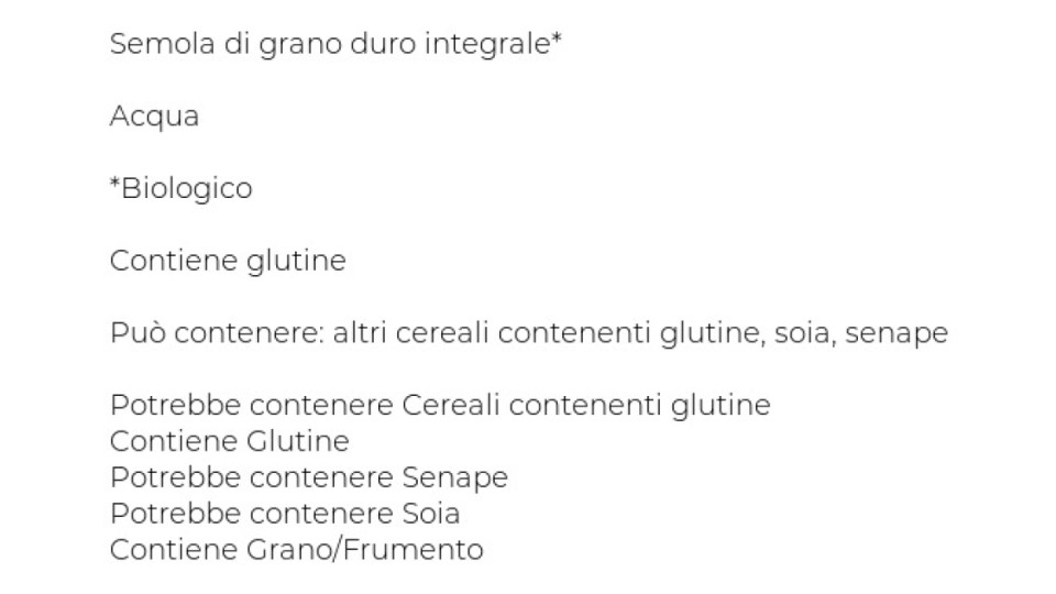 alce nero Couscous di Grano Duro Integrale
