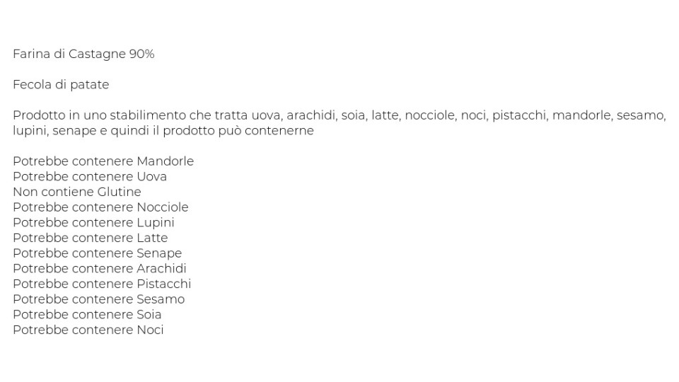 Le Farine Magiche Mix a base di Farina di Castagne
