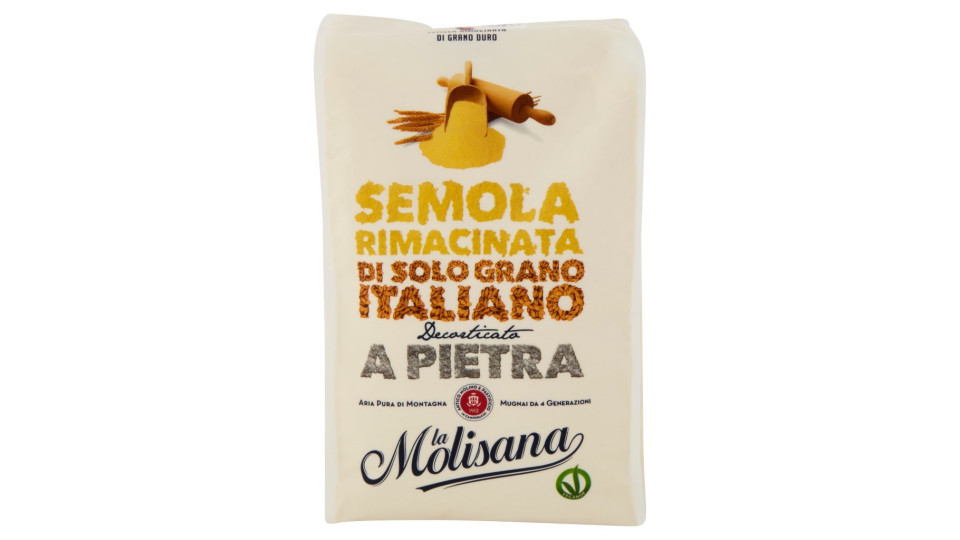 la Molisana Semola Rimacinata di Grano Duro Decorticato a Pietra