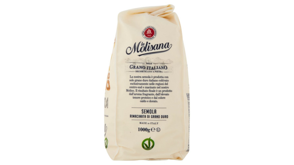 la Molisana Semola Rimacinata di Grano Duro Decorticato a Pietra