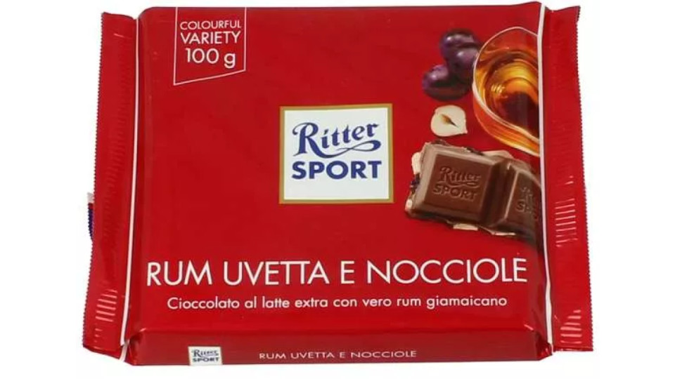 Ritter Sport Rum Uvetta e Nocciole