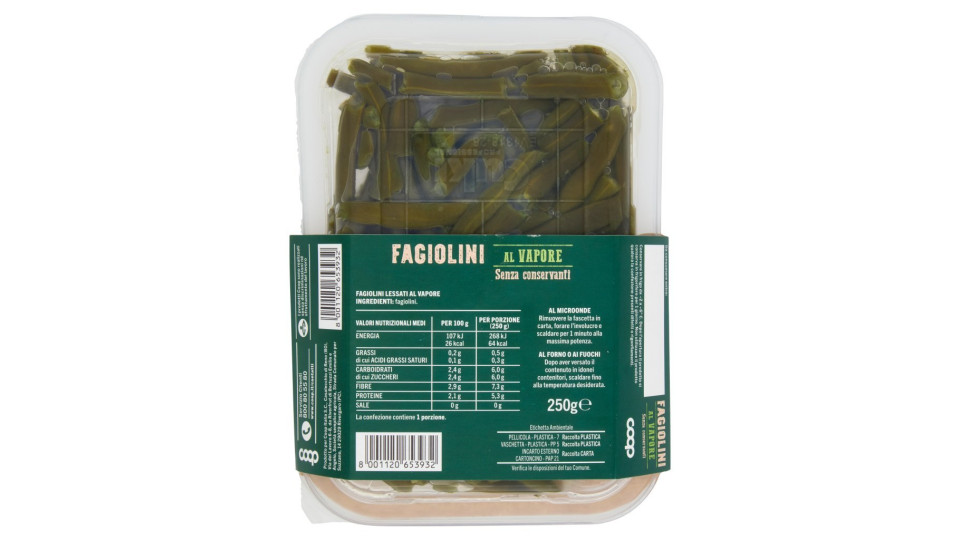 Fagiolini al vapore