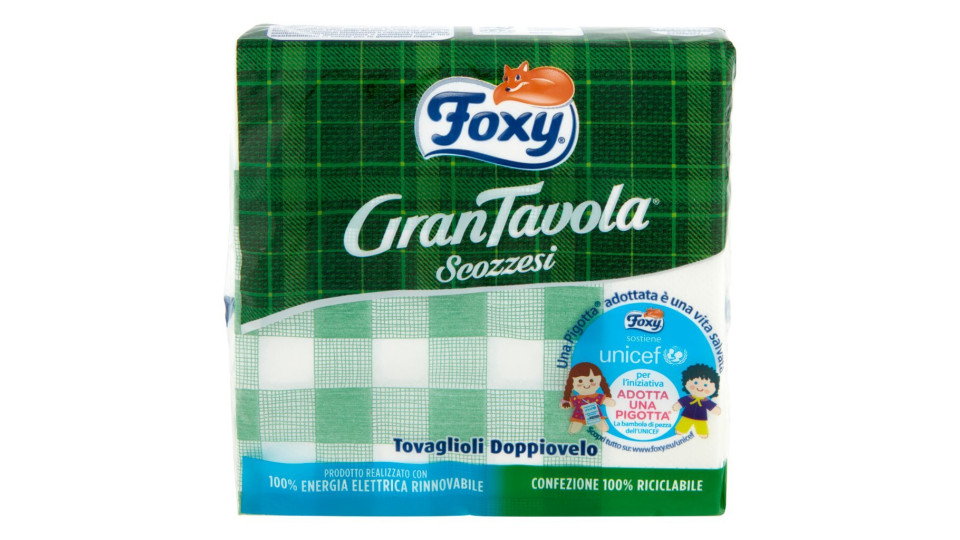 Foxy GranTavola Scozzesi 43 Tovaglioli