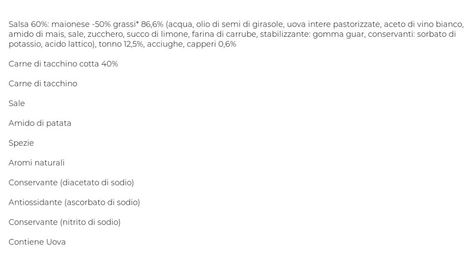 Gianni Negrini Tacchino Tonnato