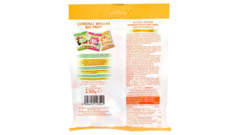 Dufour Big Frut Gelee Arancia, Limone, Mandarino, Pompelmo Rosa