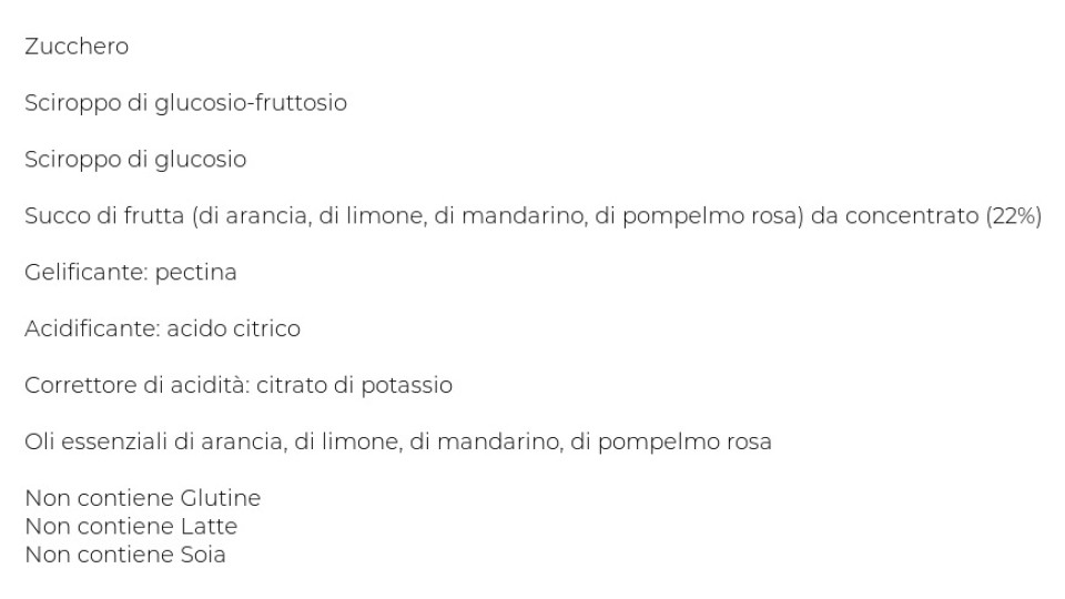 Dufour Big Frut Gelee Arancia, Limone, Mandarino, Pompelmo Rosa