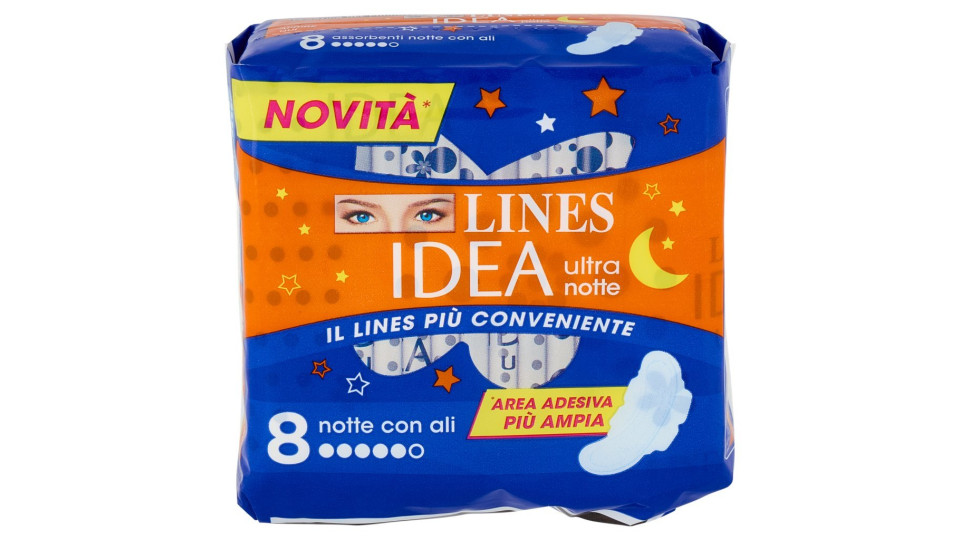 Lines Petalo Blu Ultra Notte con Ali