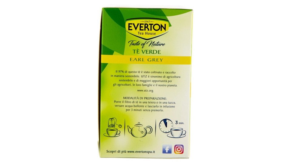 Everton Tè Verde Earl Grey