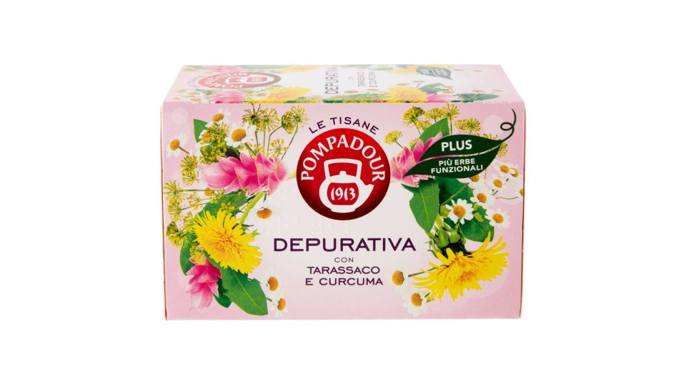 Pompadour Le Tisane Depurativa con Tarassaco e Curcuma 15+3 bustine