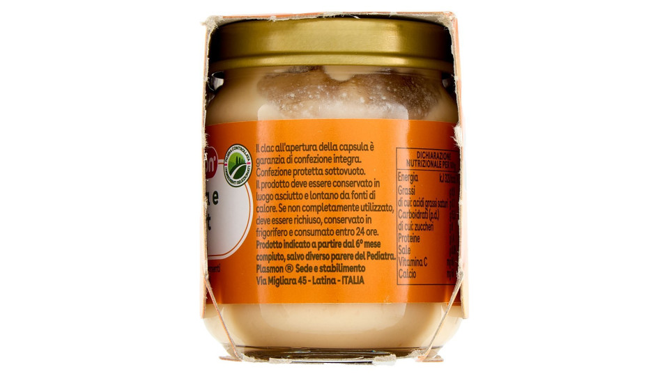 Plasmon Merenda Albicocca e Yogurt omogeneizzato con fermenti lattici pastorizzati