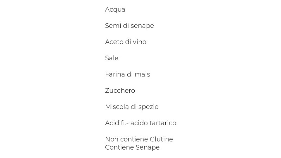 Orco Senape classica