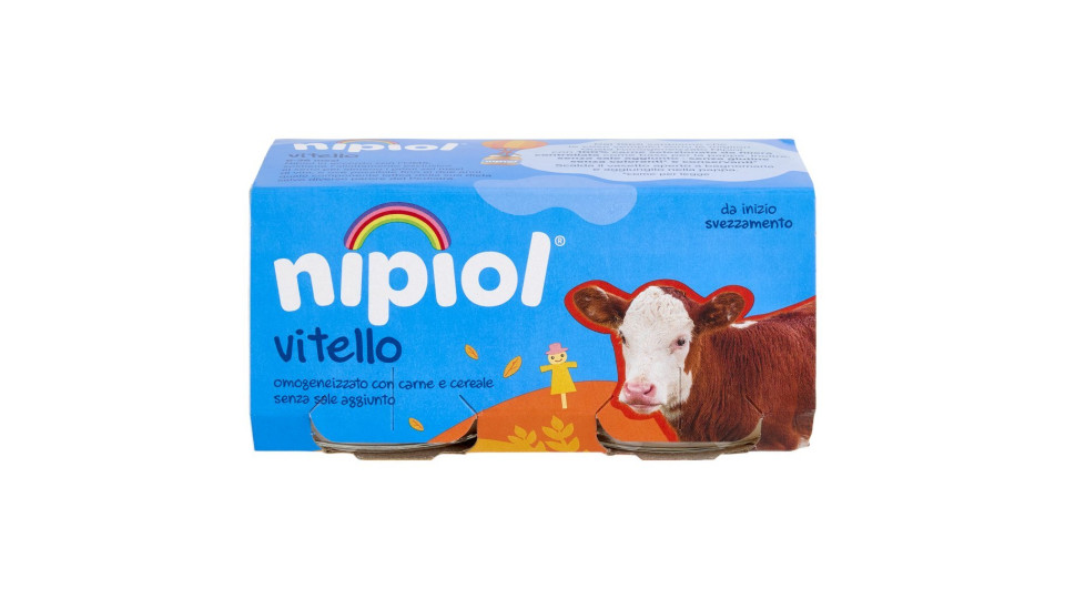 Nipiol Vitello Omogeneizzato con vitello e cereale