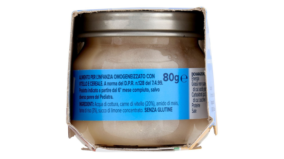 Nipiol Vitello Omogeneizzato con vitello e cereale