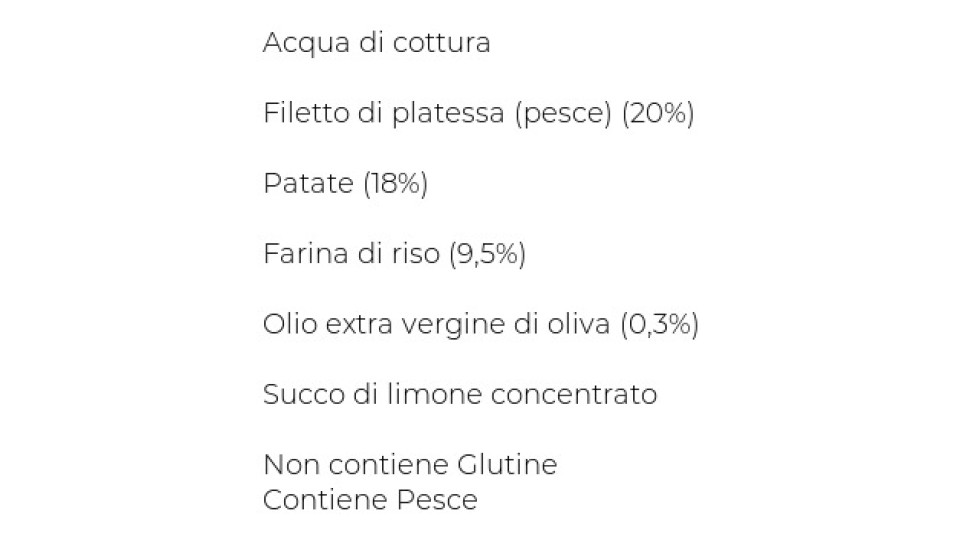 Plasmon Platessa con patate omogeneizzato