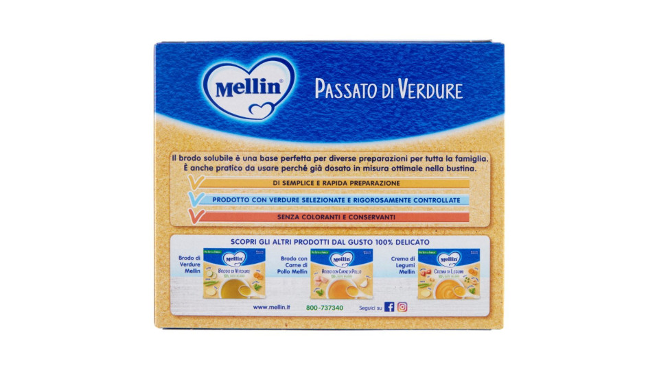 Mellin Passato di verdure 8 bustine monodose