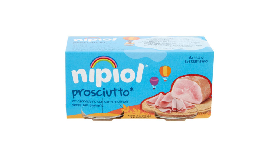 Nipiol Prosciutto* Omogeneizzato con prosciutto* e cereale