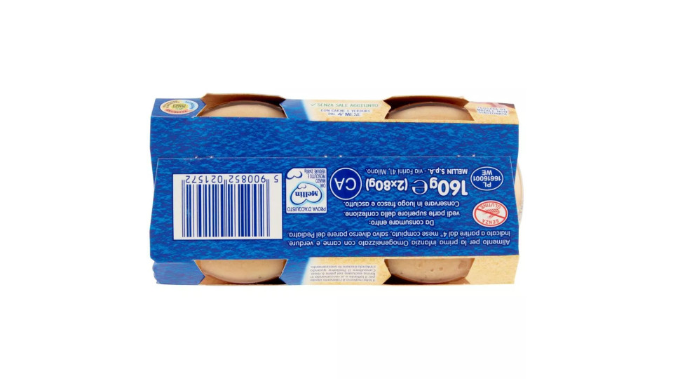 Mellin Manzo Prosciutto* e verdure Omogeneizzato con Carne e Verdure