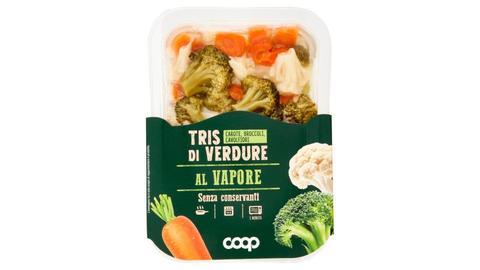 Tris di Verdure al Vapore