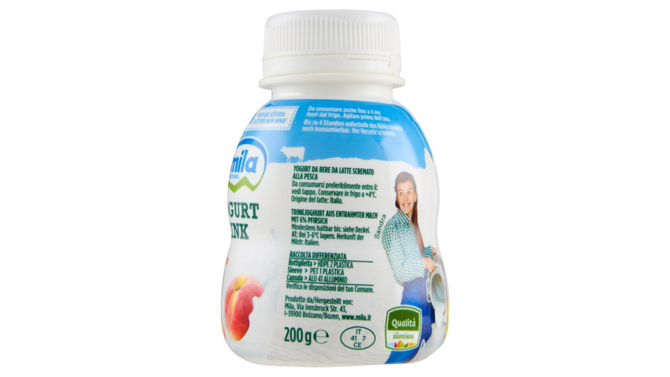 Mila yogurt da bere pesca