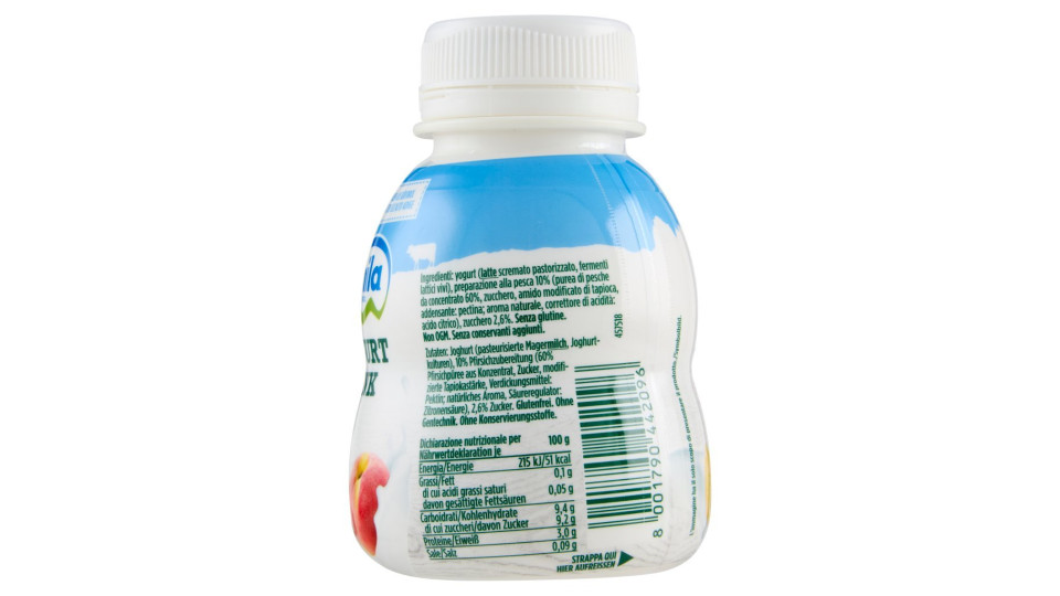 Mila yogurt da bere pesca