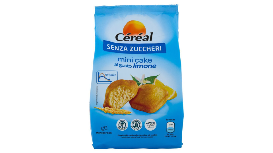 Céréal, Senza Zuccheri mini cake al gusto limone